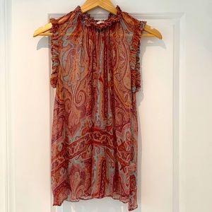Zimmermann paisley silk top sz 1